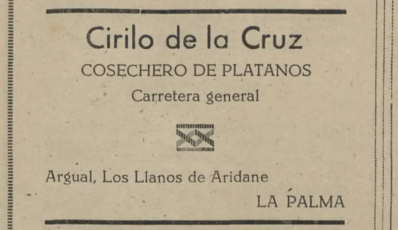 Publicidad La Palma, 1952